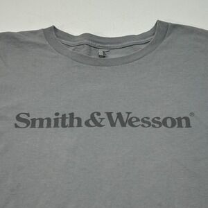 Smith‎ & Wesson Graphic Gildan Men's T-Shirt Gray Size 3XL